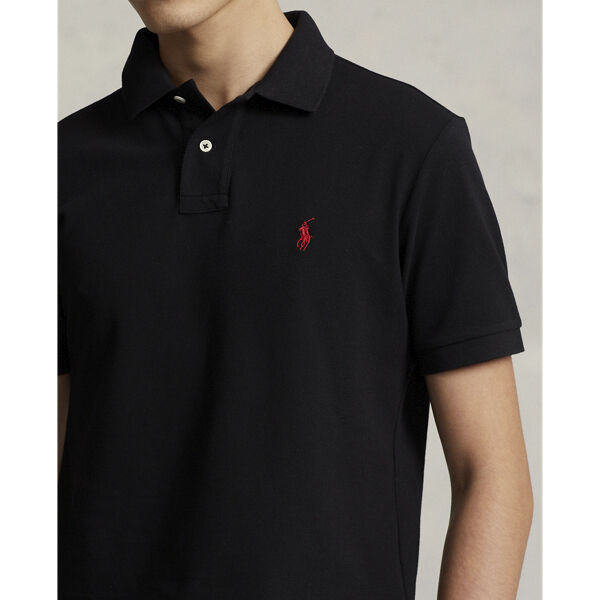 Custom Slim Fit Mesh Polo Shirt