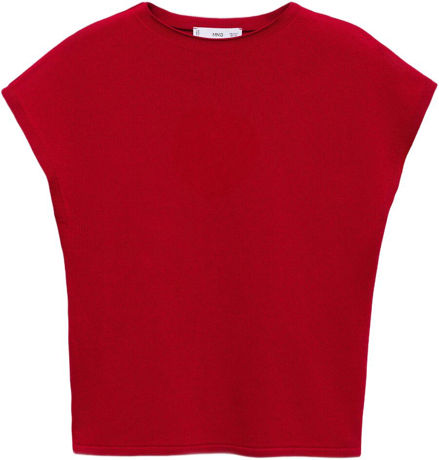 Sleeveless fine knit sweater