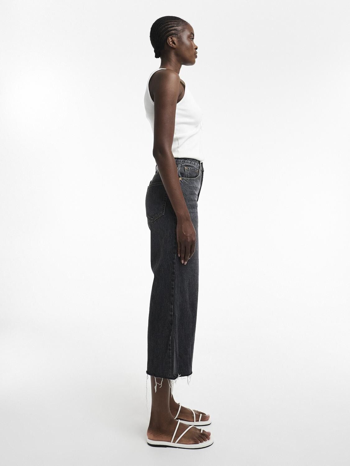 Tsvera Hr Wide Cropped Dnm Jeans Blw