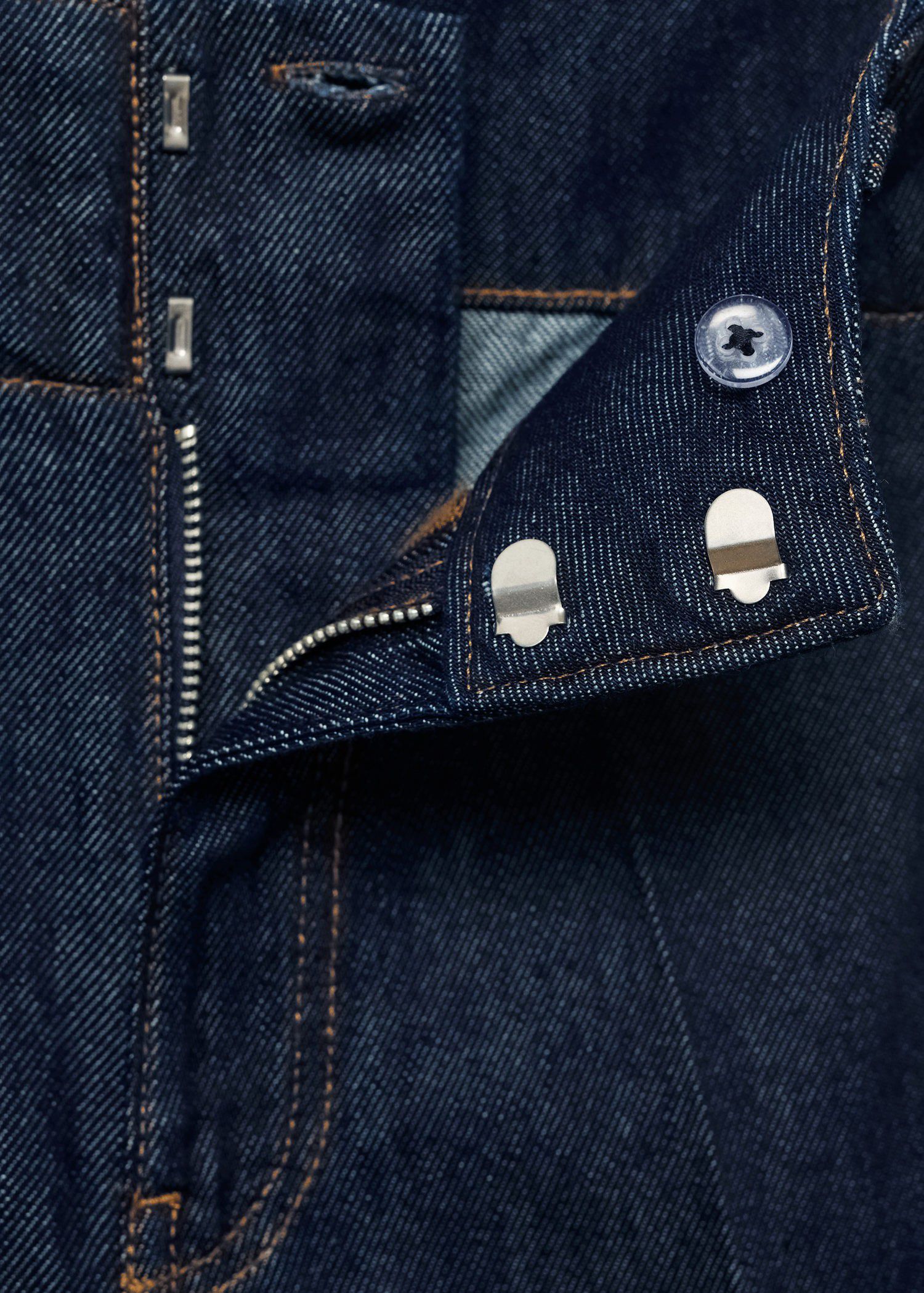 Wide leg denim trousers with belt l