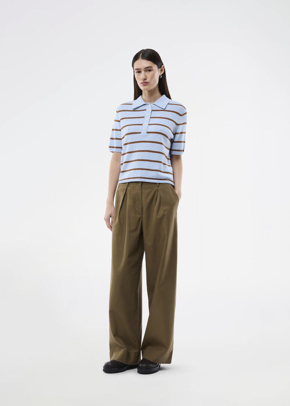 Malvamd SS stripe polo