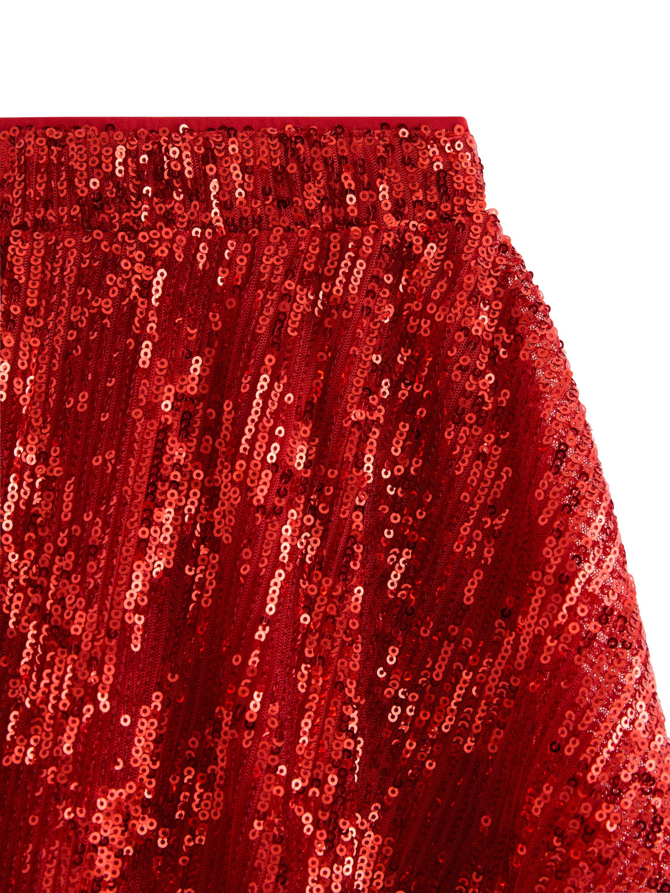 Flared skirt with sequins.