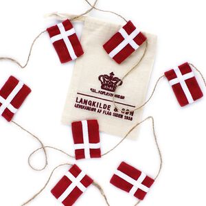 Lille flagranke med Dannebrogsflag