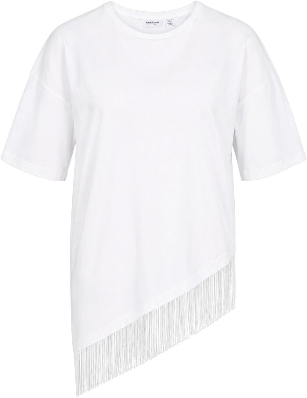 Nmeasy S/S Assymetric Fringe Top