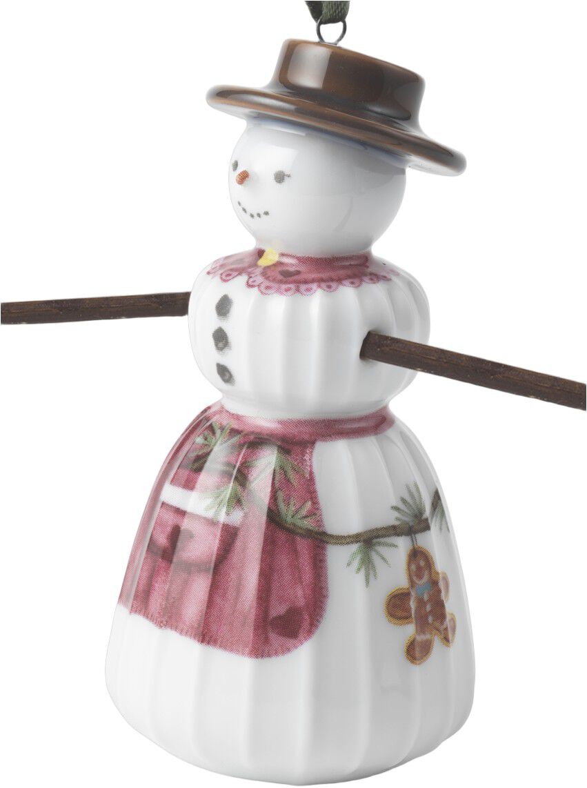 Hammersh&oslash;i Christmas Sn&ouml;gumma h&auml;ngande H9 vit m. deko