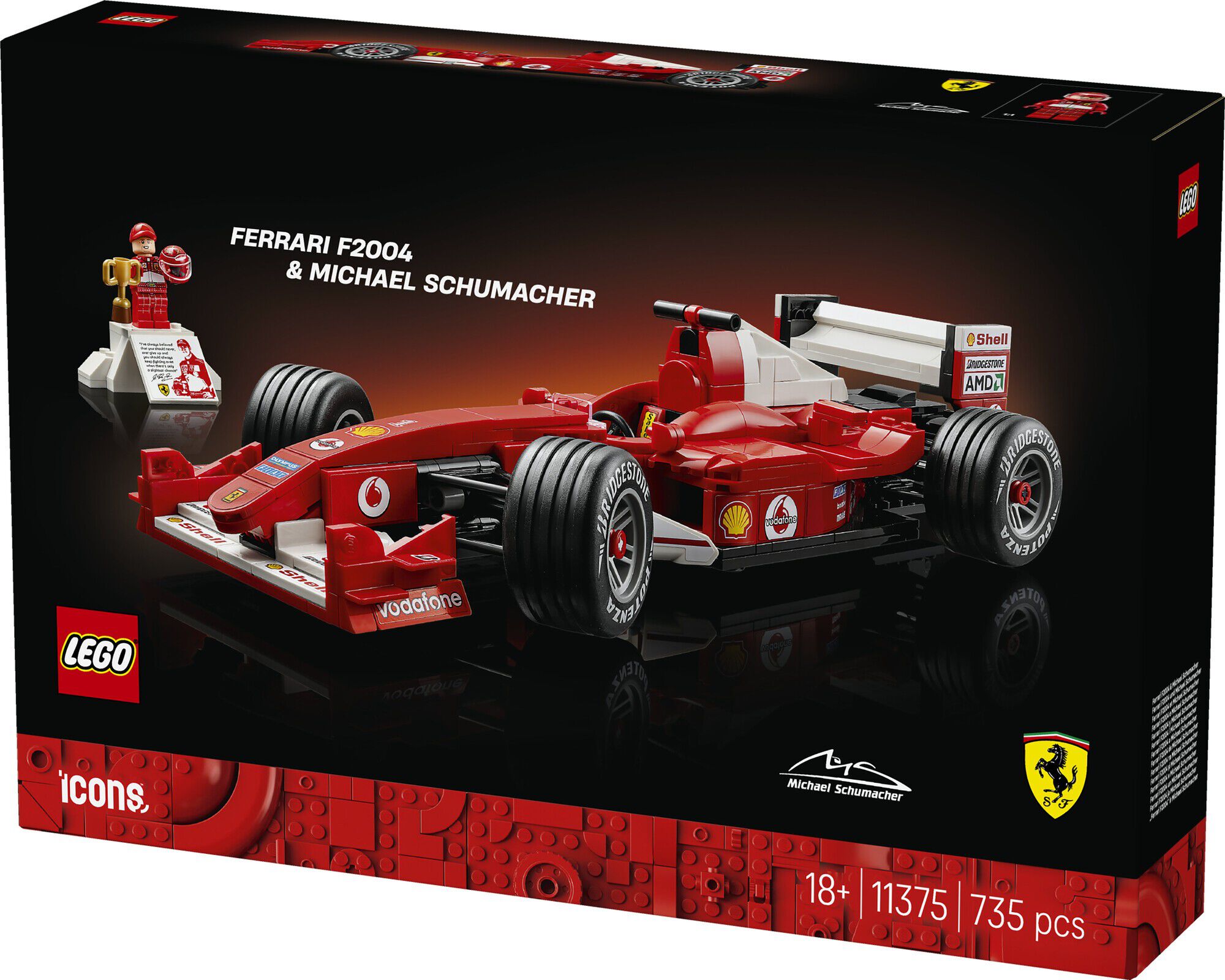 Ferrari F2004 og Michael Schumacher 11375