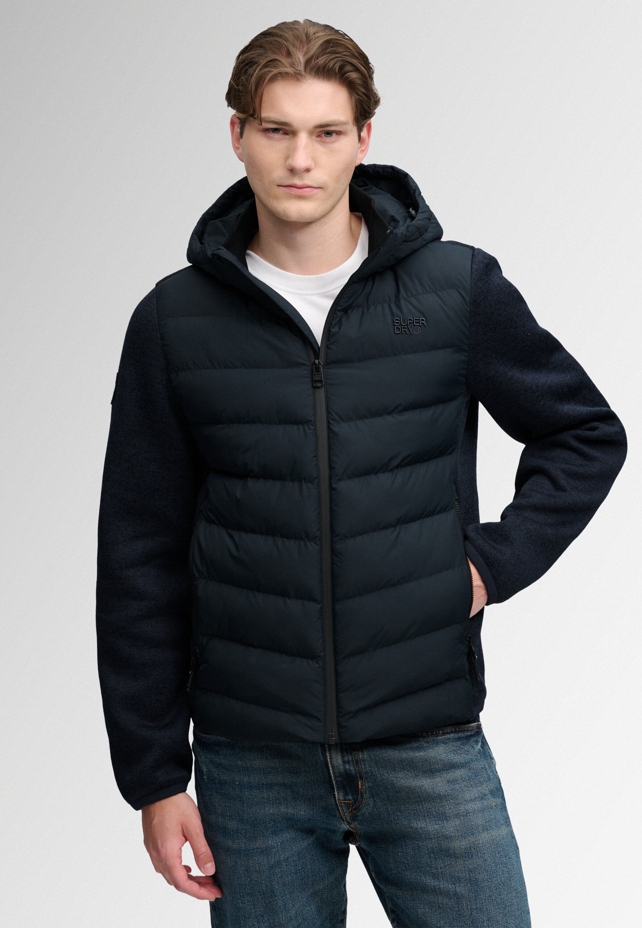 HOODED STORM KNIT HYBRID JKT