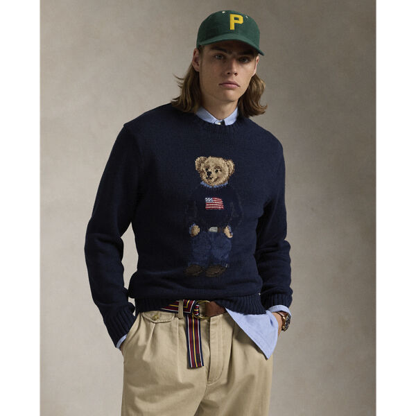 Polo Bear Cotton-Linen Sweater