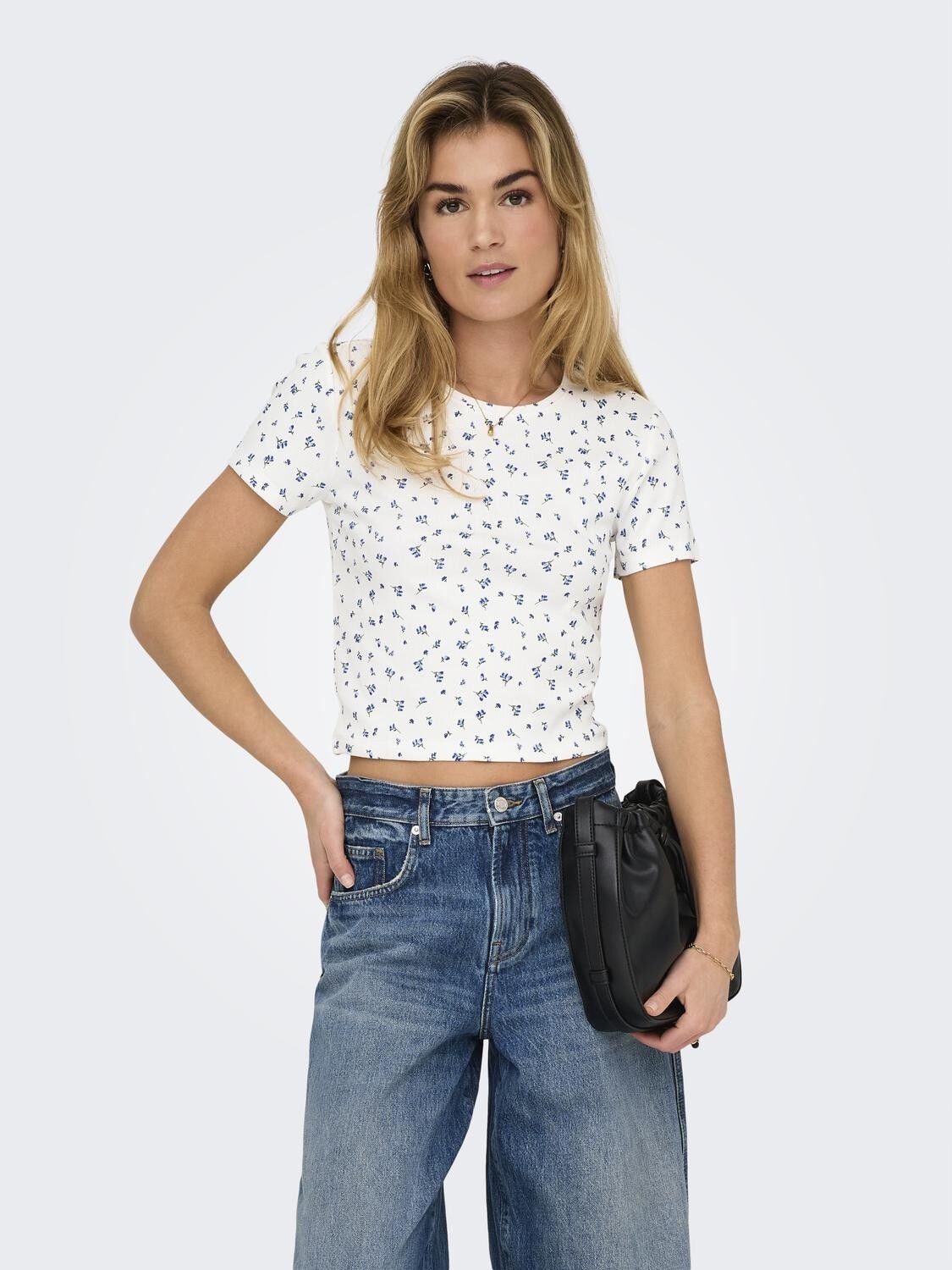 Onlfenja S/S Aop Top Jrs Noos