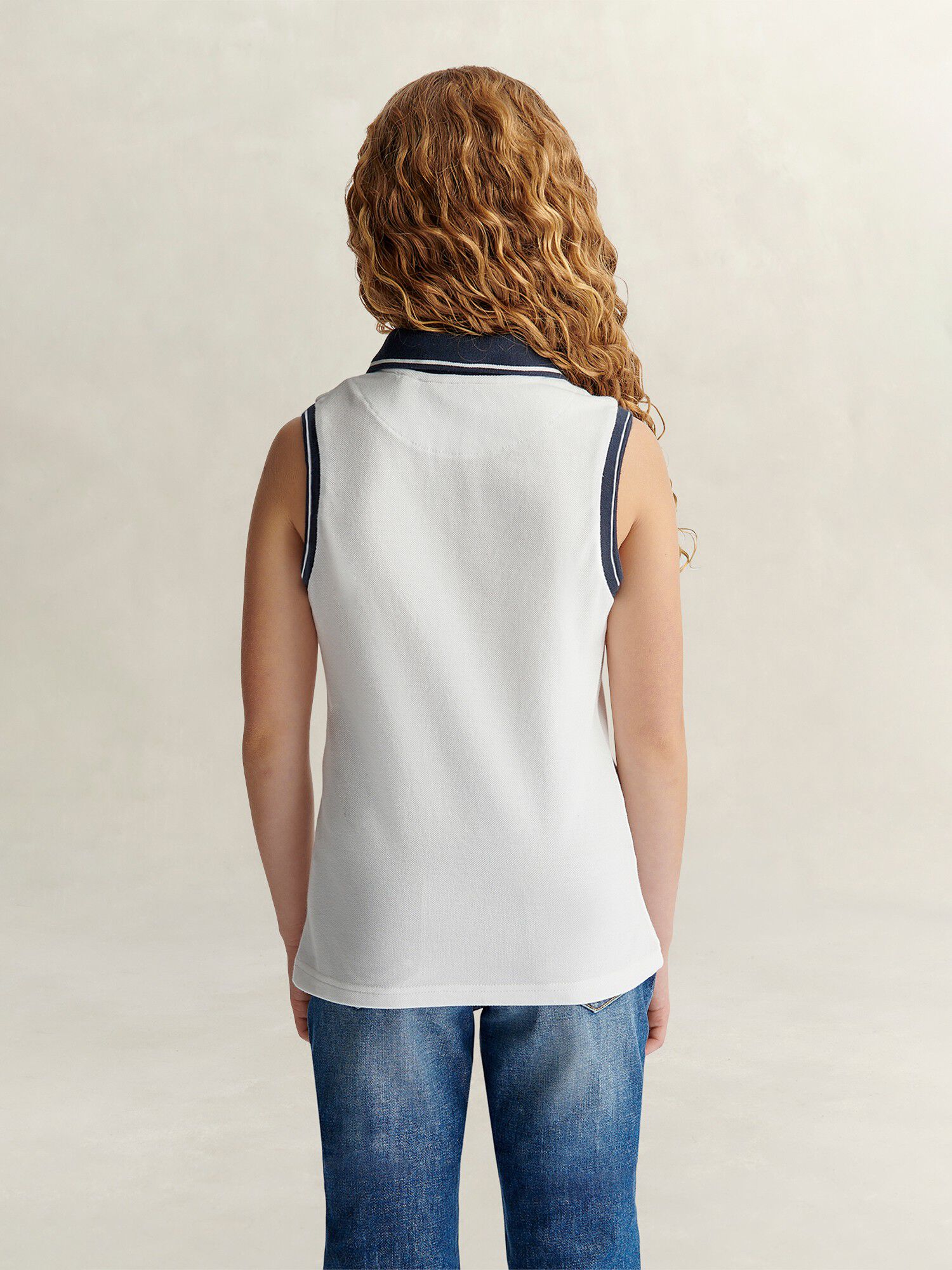 Shield Sleeveless Polo Top