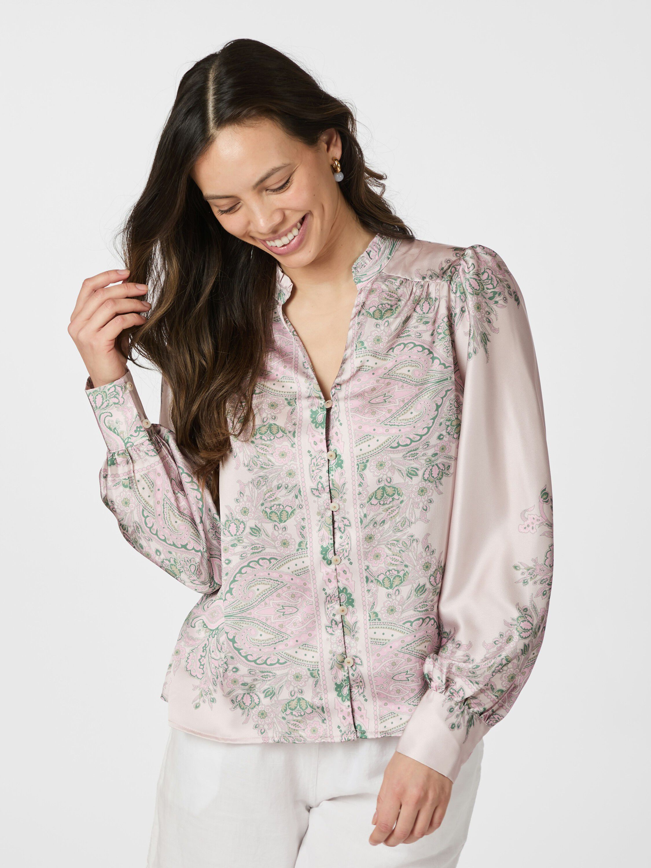 Massima Paisley Border Blouse