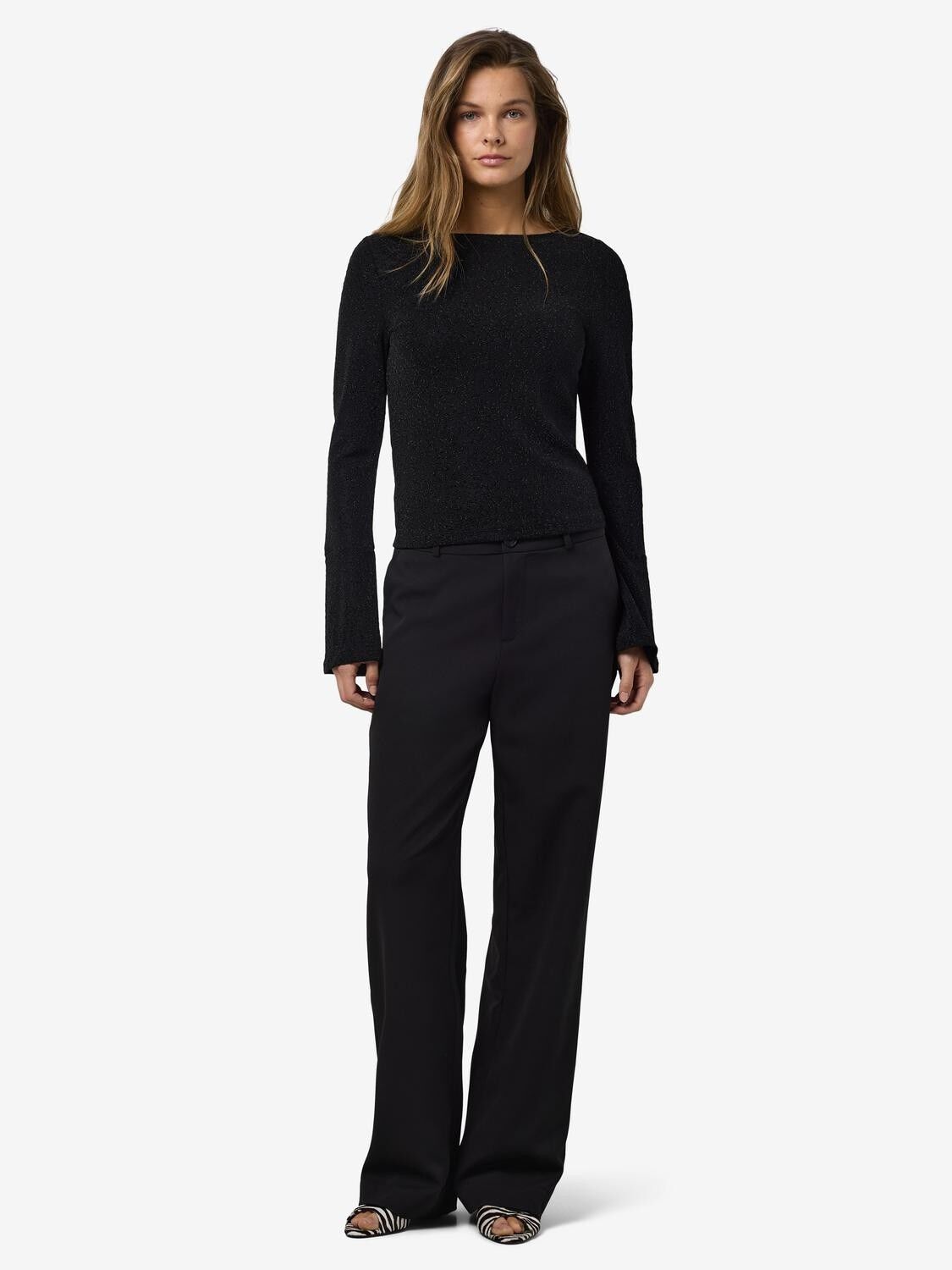 Nmgilly L/S Boatneck Bellsleeve Top Jrs