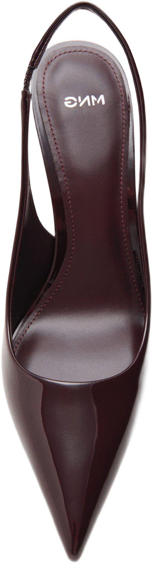 Patent leather heel shoes