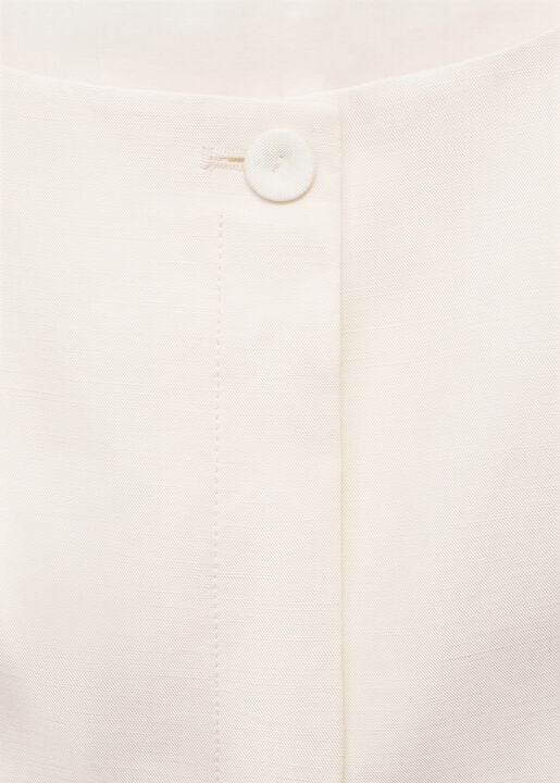 Linen-blend suit waistcoat