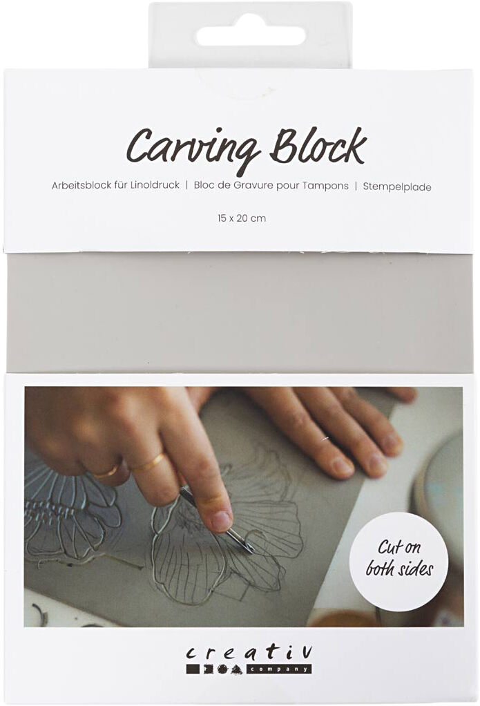 Stempelplade, 15x20 cm.