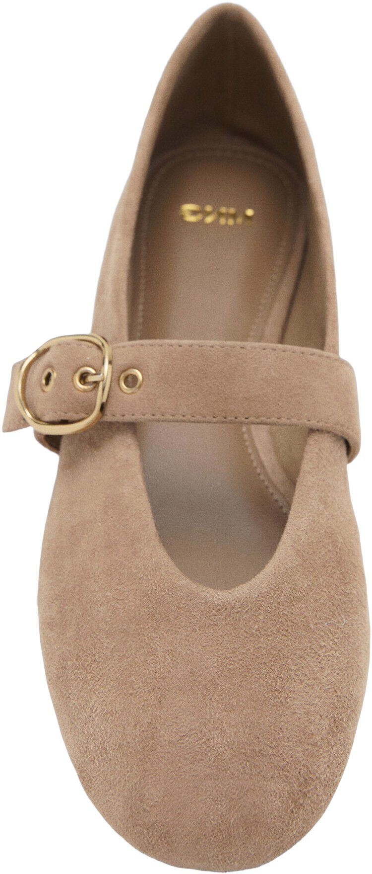 Suede leather ballet flats