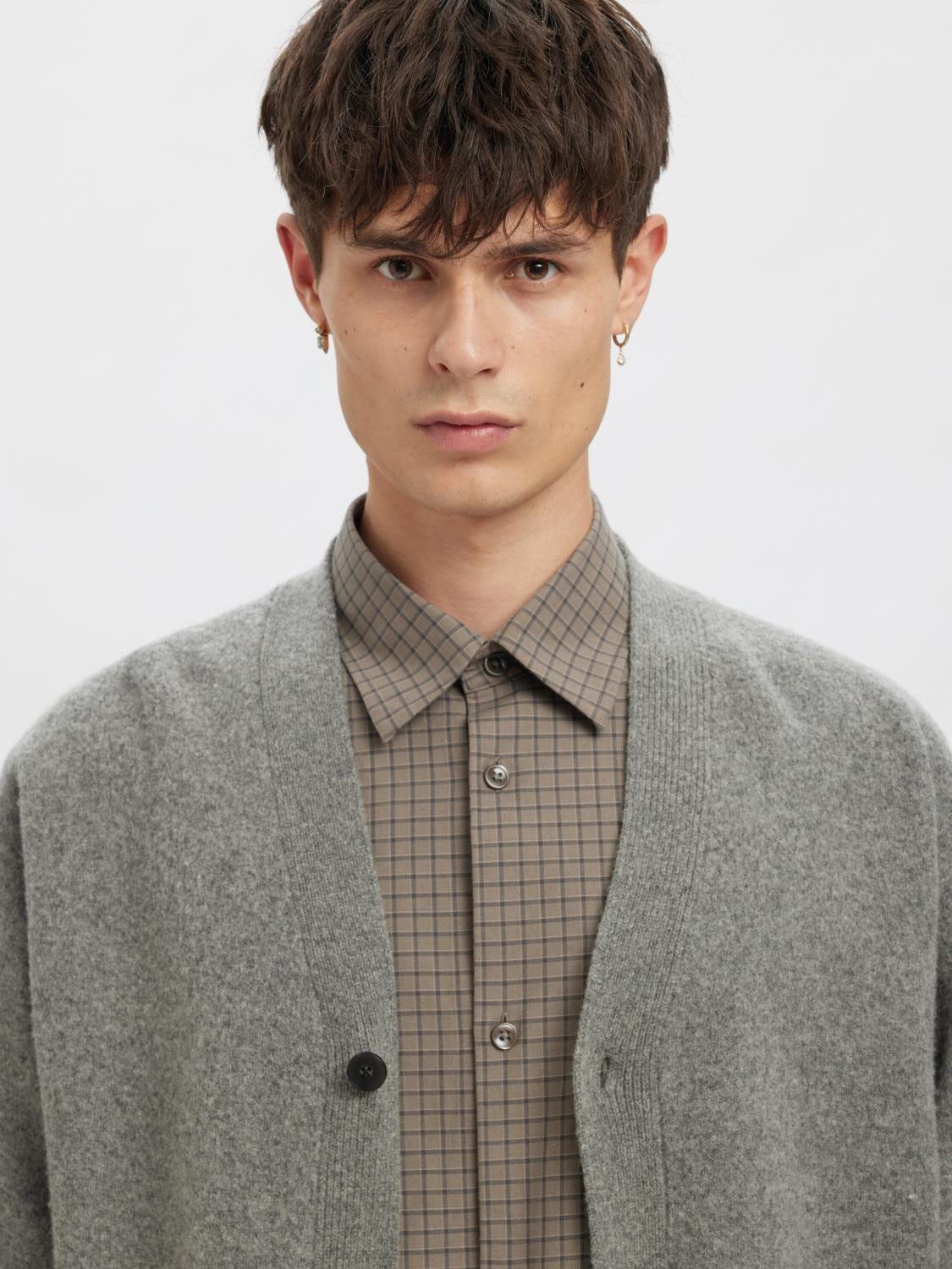 ANRROLF LS KNIT WOOL CARDIGAN