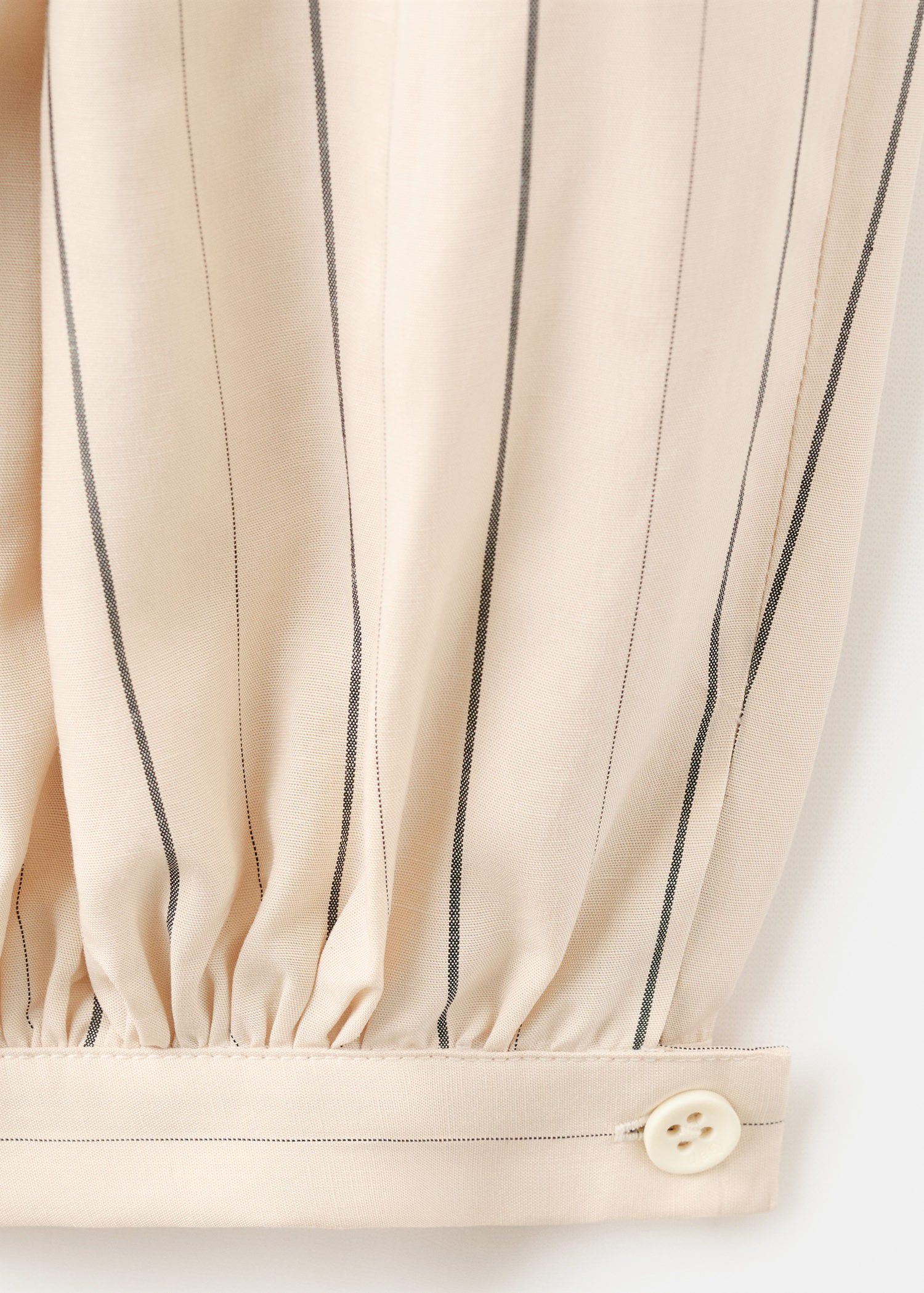 Striped lyocell balloon pants