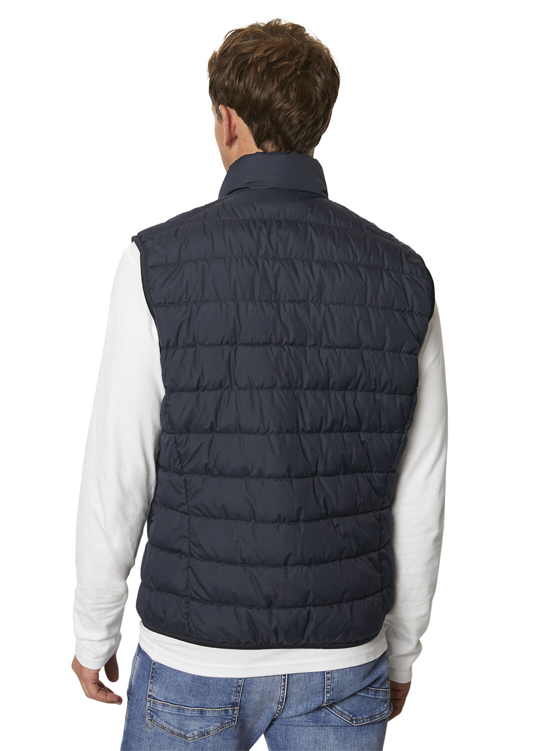 Vest, sdnd, stand-up collar, zip po
