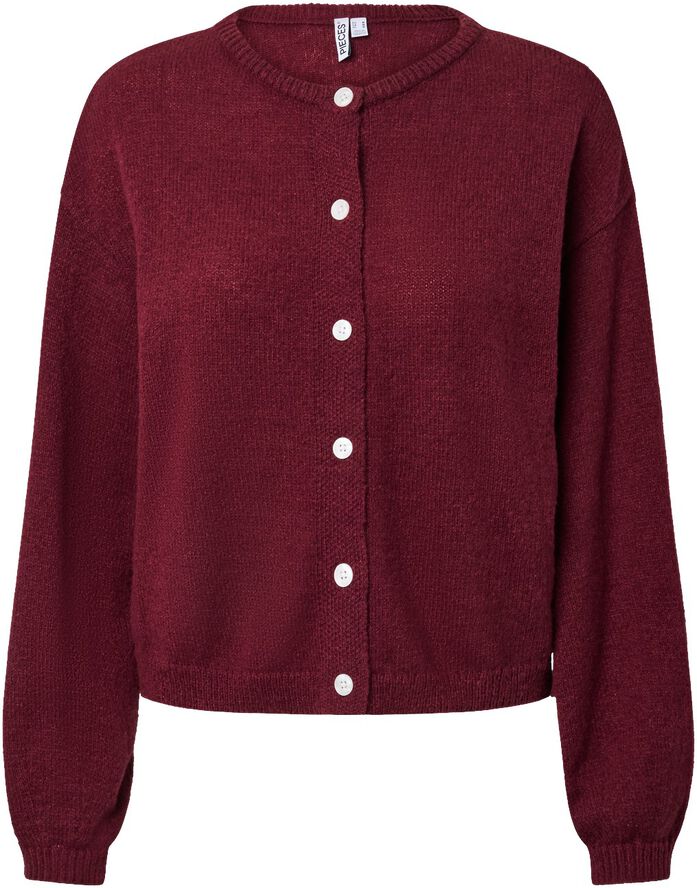 PCIDA LS O-NECK KNIT CARDIGAN NOOS