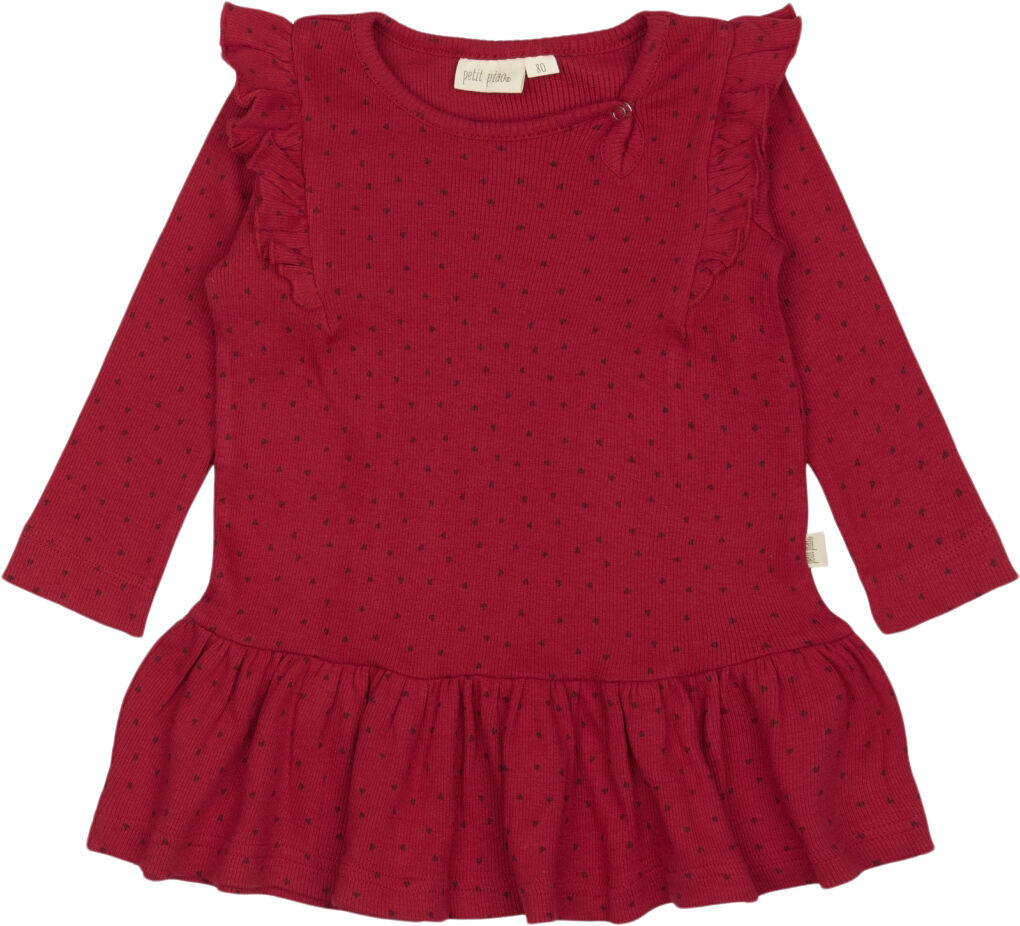 Dress L/S Frill Modal heart
