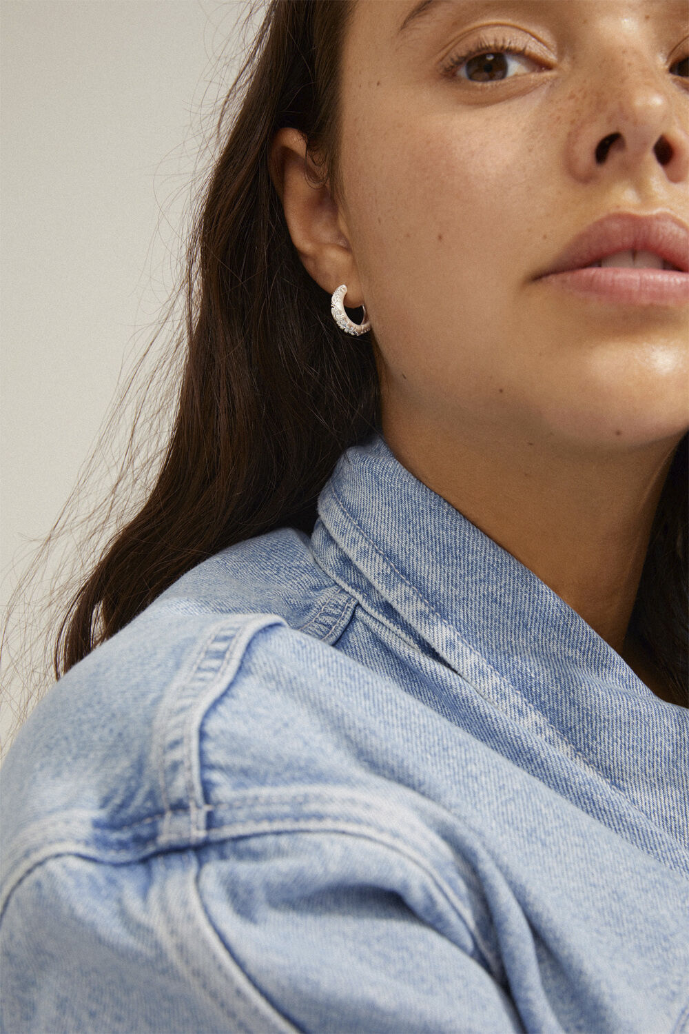 ELFRIDA recycled hoop earrings silver-plated