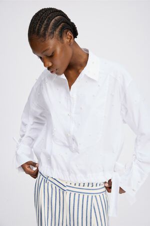 PHEBE Organic Cotton Blend Blouse