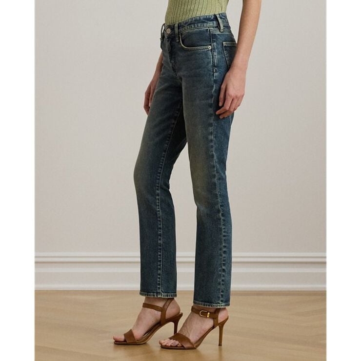Mid-Rise Straight Ankle Jean