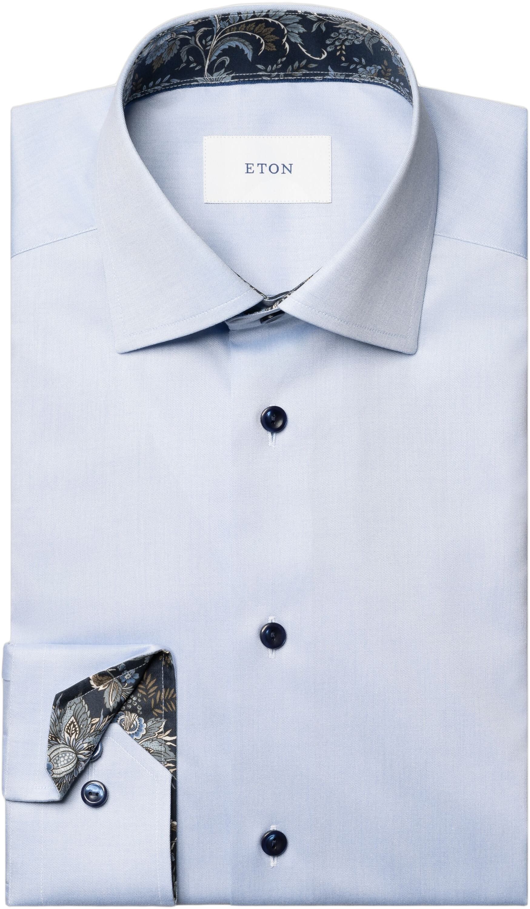 Slim Fit Floral Effect Signature Twill Shirt