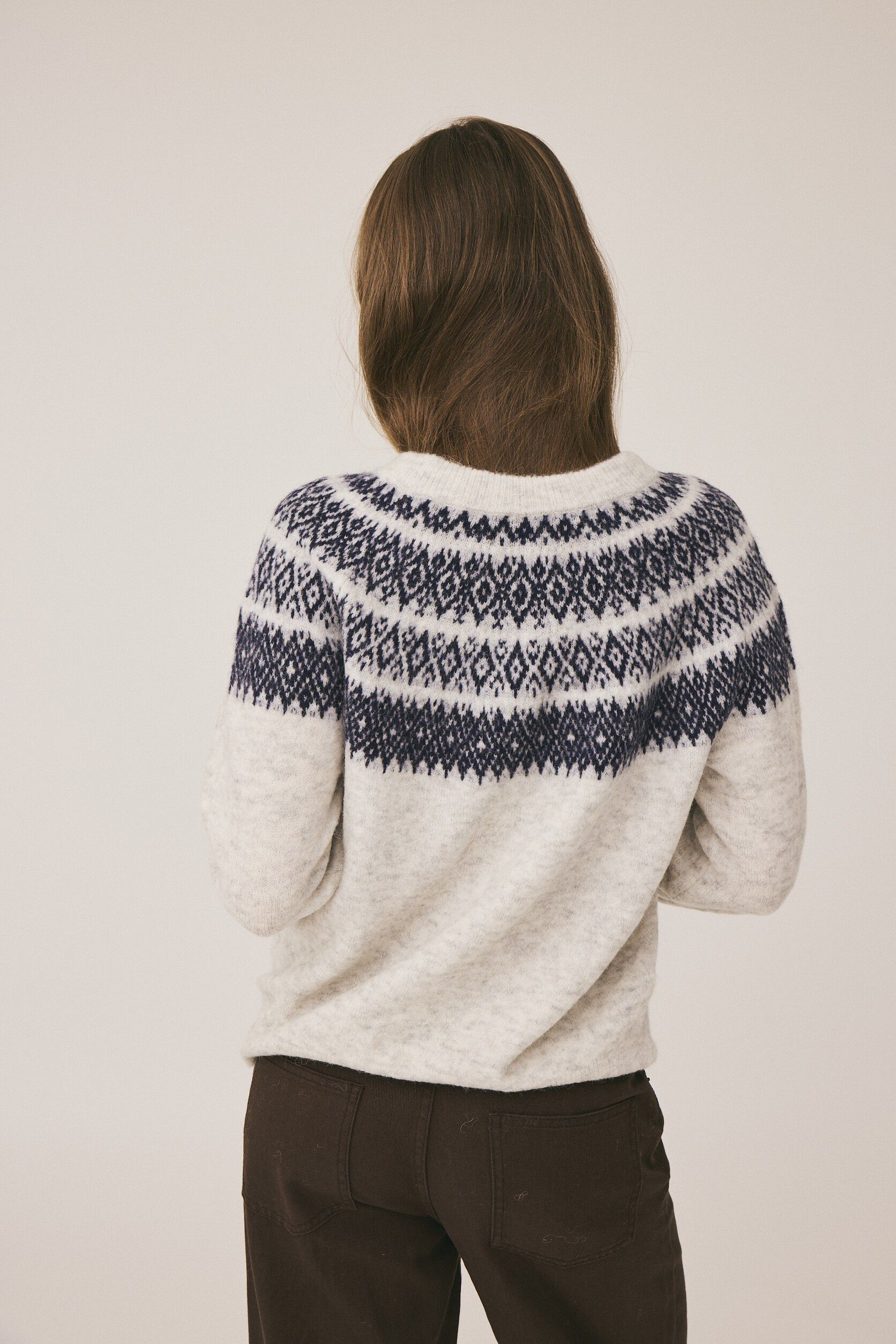 Cindi 9 Striksweater - Alpakamix RWS