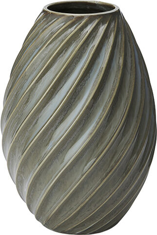 Morsø River vase 16 cm gråblå