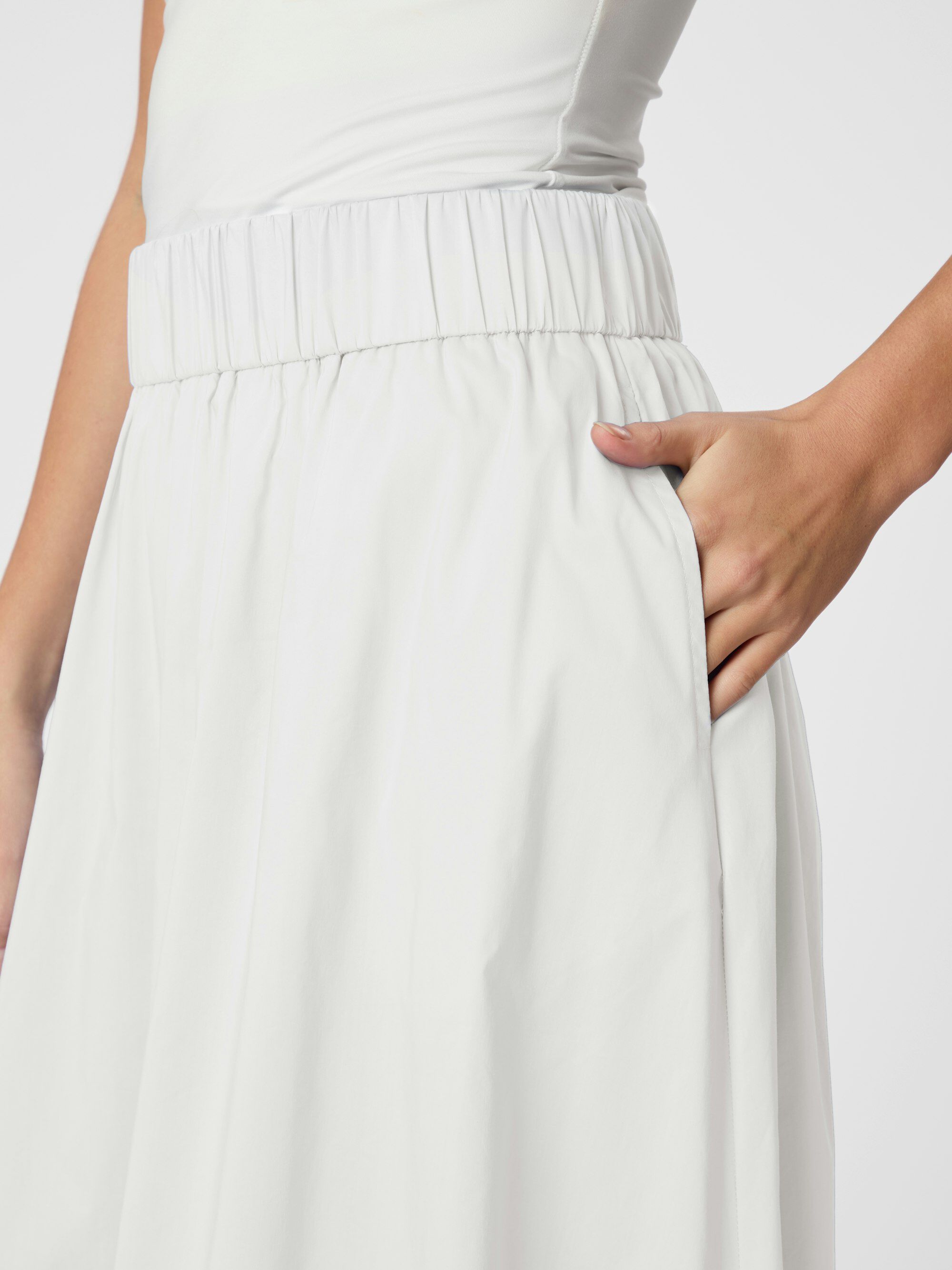 Yara Long Poplin Skirt