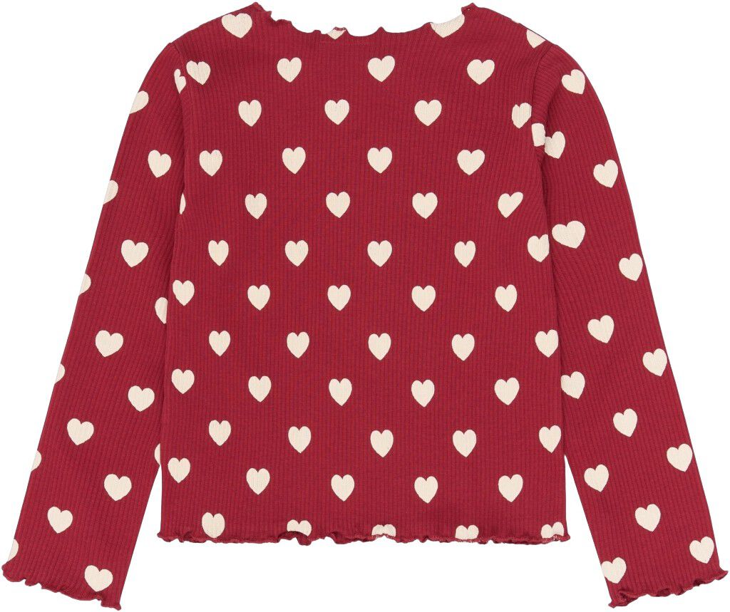 Tnholiday Red Heart Rib Night Set