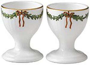 Star Fluted Christmas Egg Cup, 6,3 cm, 2-pack