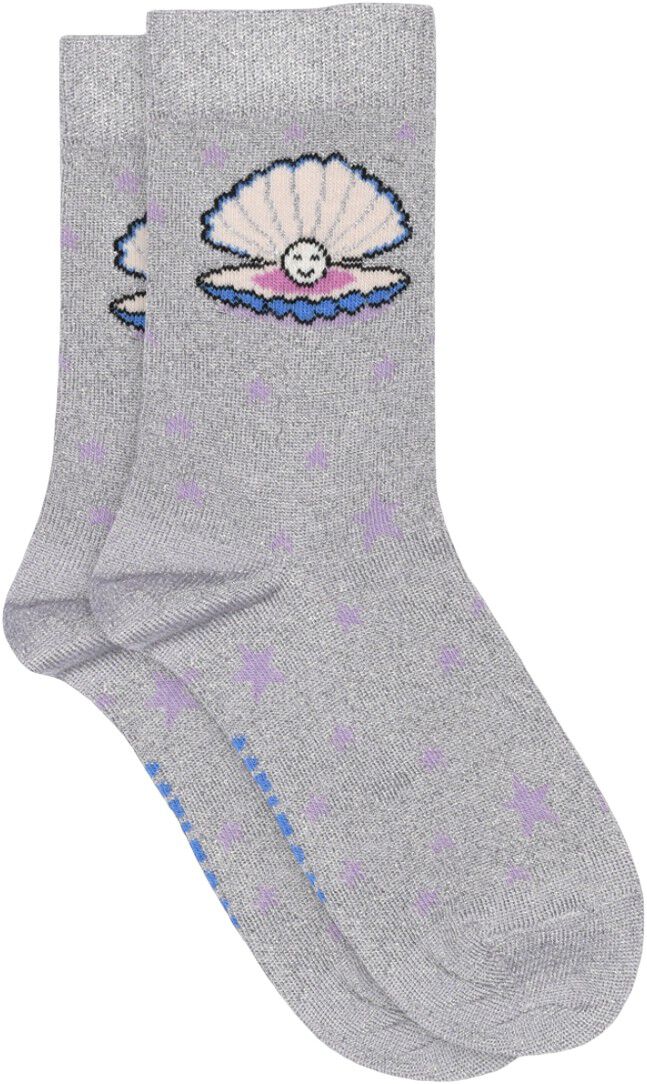 Shell glitter socks