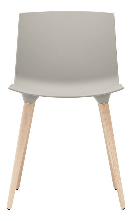 TAC Chair plast Grey / Oak white pigm. lacquer