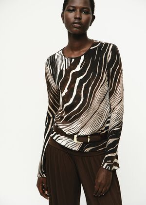 Zebra print blouse