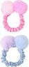 Scrunchies med pompoms i fuskpäls.
