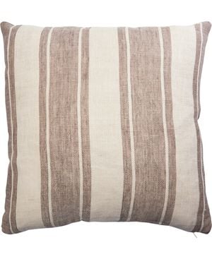 STRIPE/TAUPE, PYNTEPUDE 48x48 CM