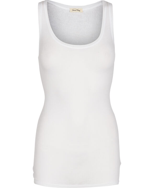 Round collar tank top