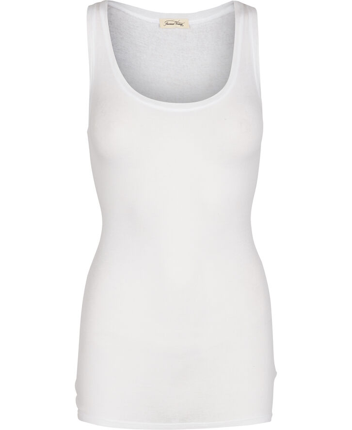 Round collar tank top