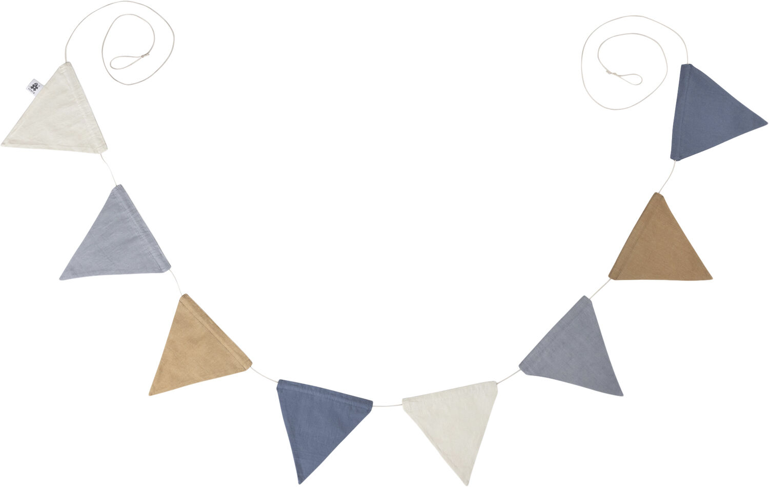 Flagranke, dobbelt-sidet, forest lake blue