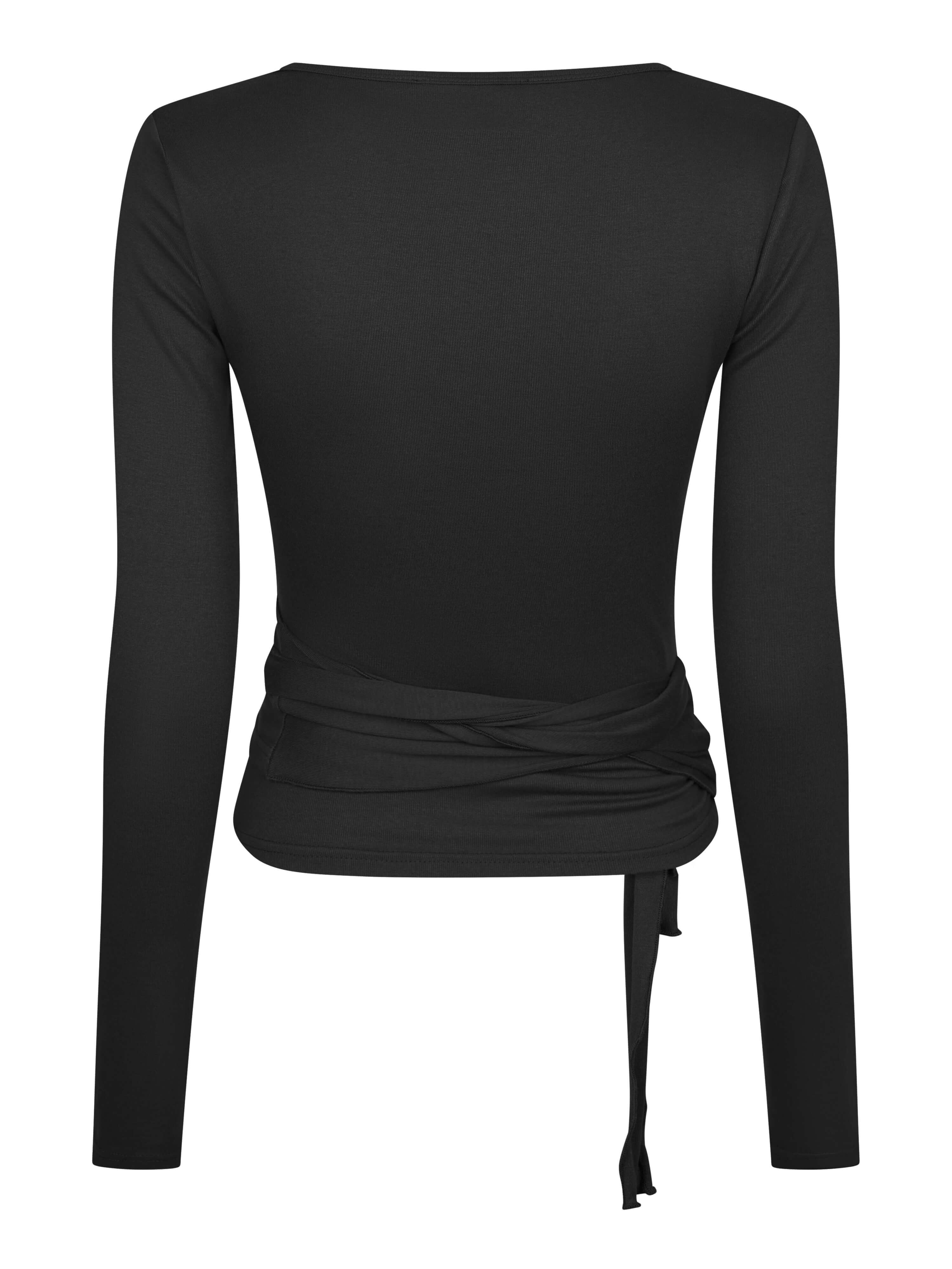 Nia Jersey Wrap Blouse