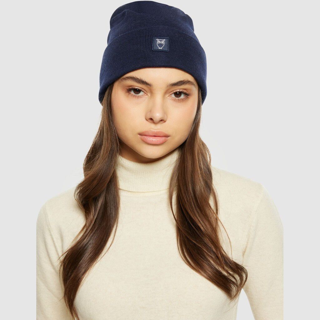 Double layer fine merino wool beanie - RWS