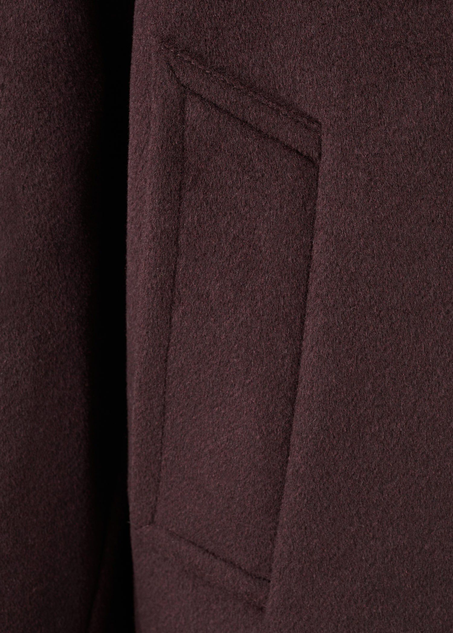 Wool jacket with shirt collar