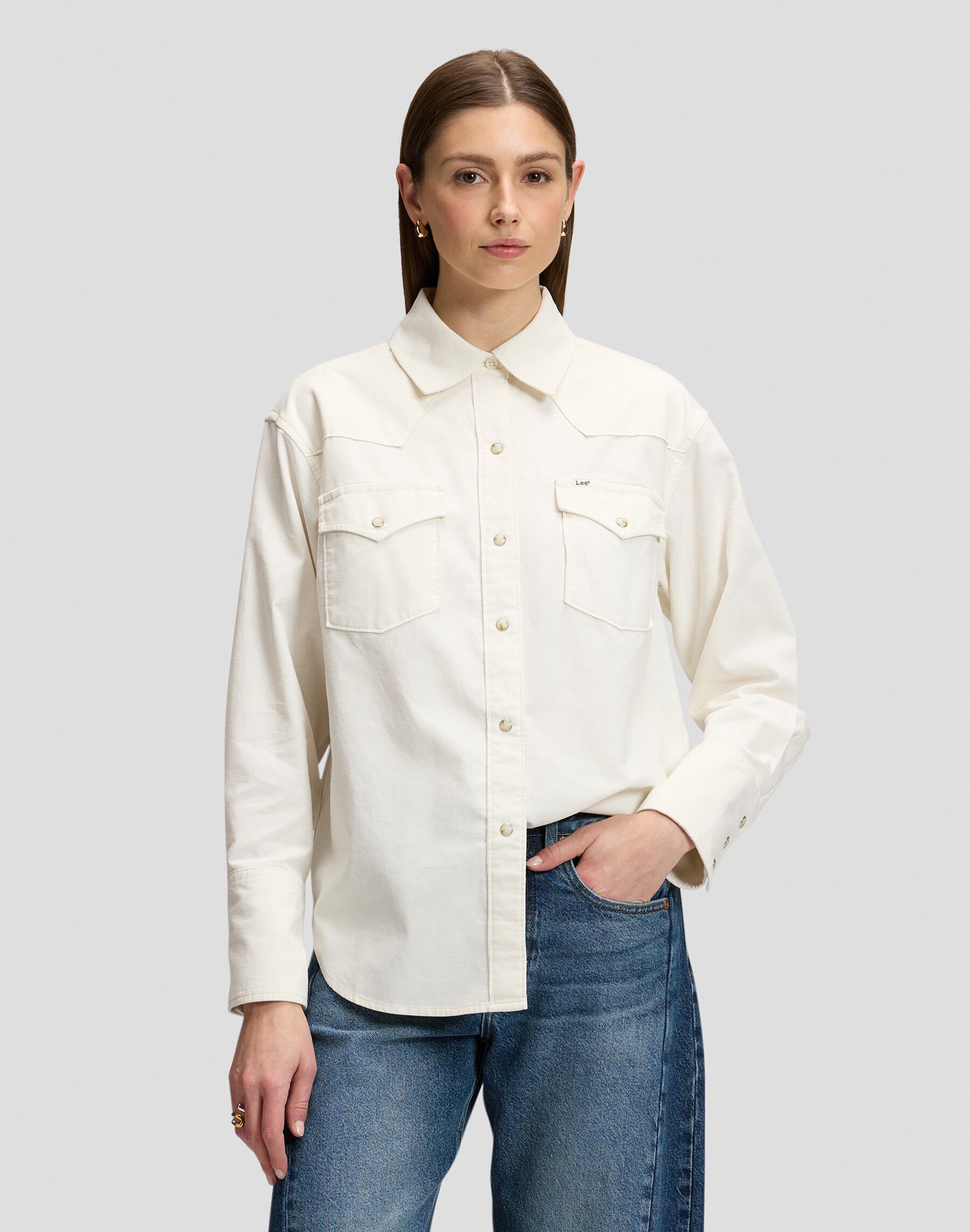 ESSENTIAL_WESTERN_SHIRT ECRU