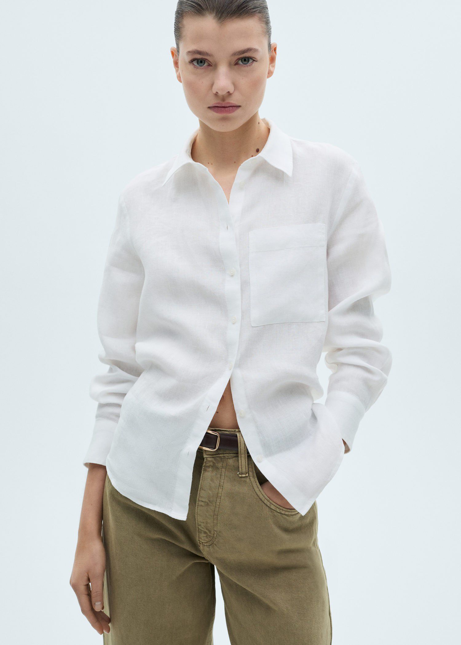 Pocket linen shirt