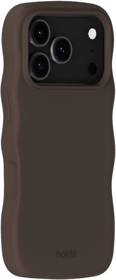 Wavy Silicone MagSafe C. IPH18ProMax/17ProMax Chocolate