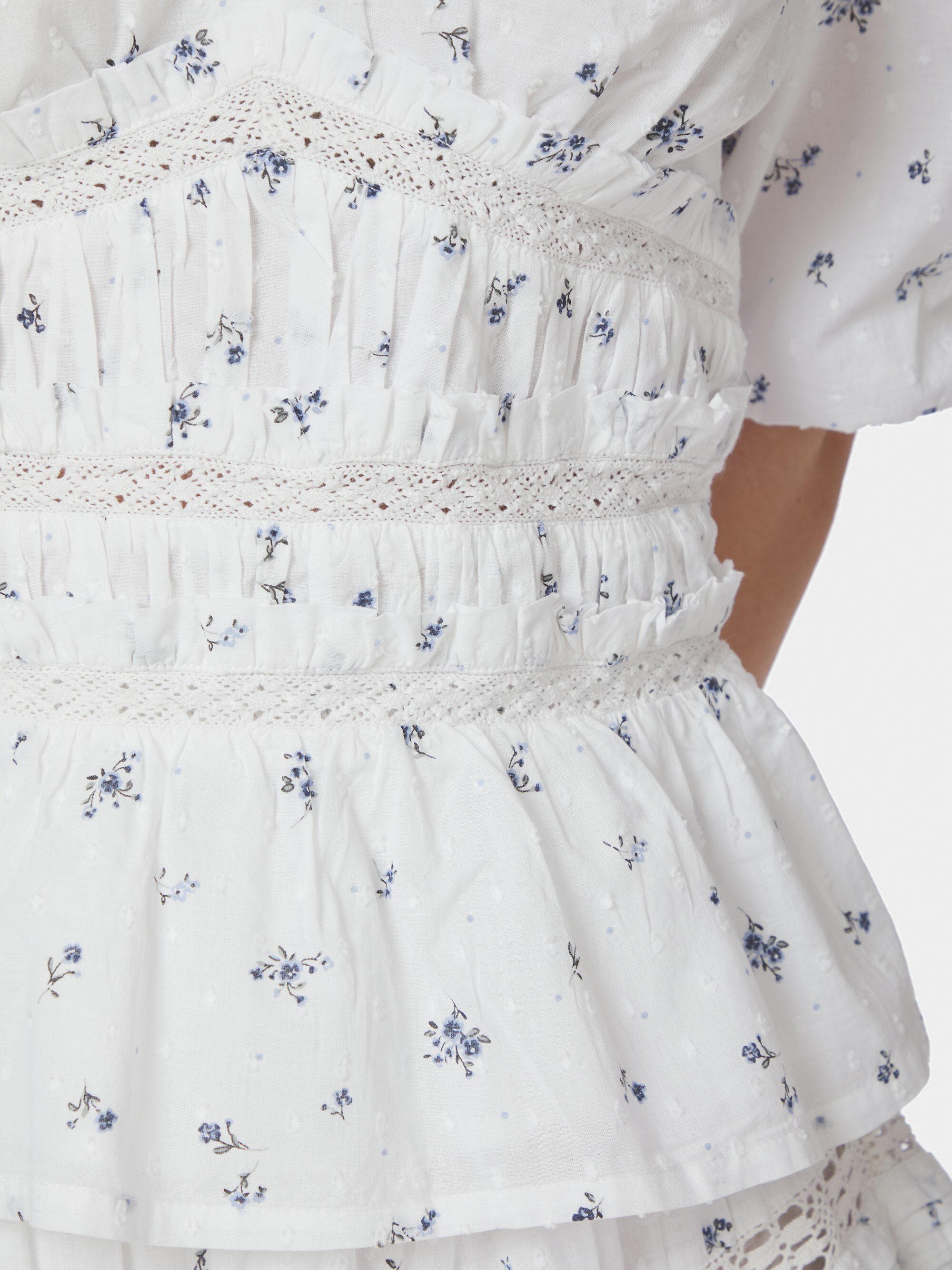 Sapura Flower Dobby Blouse