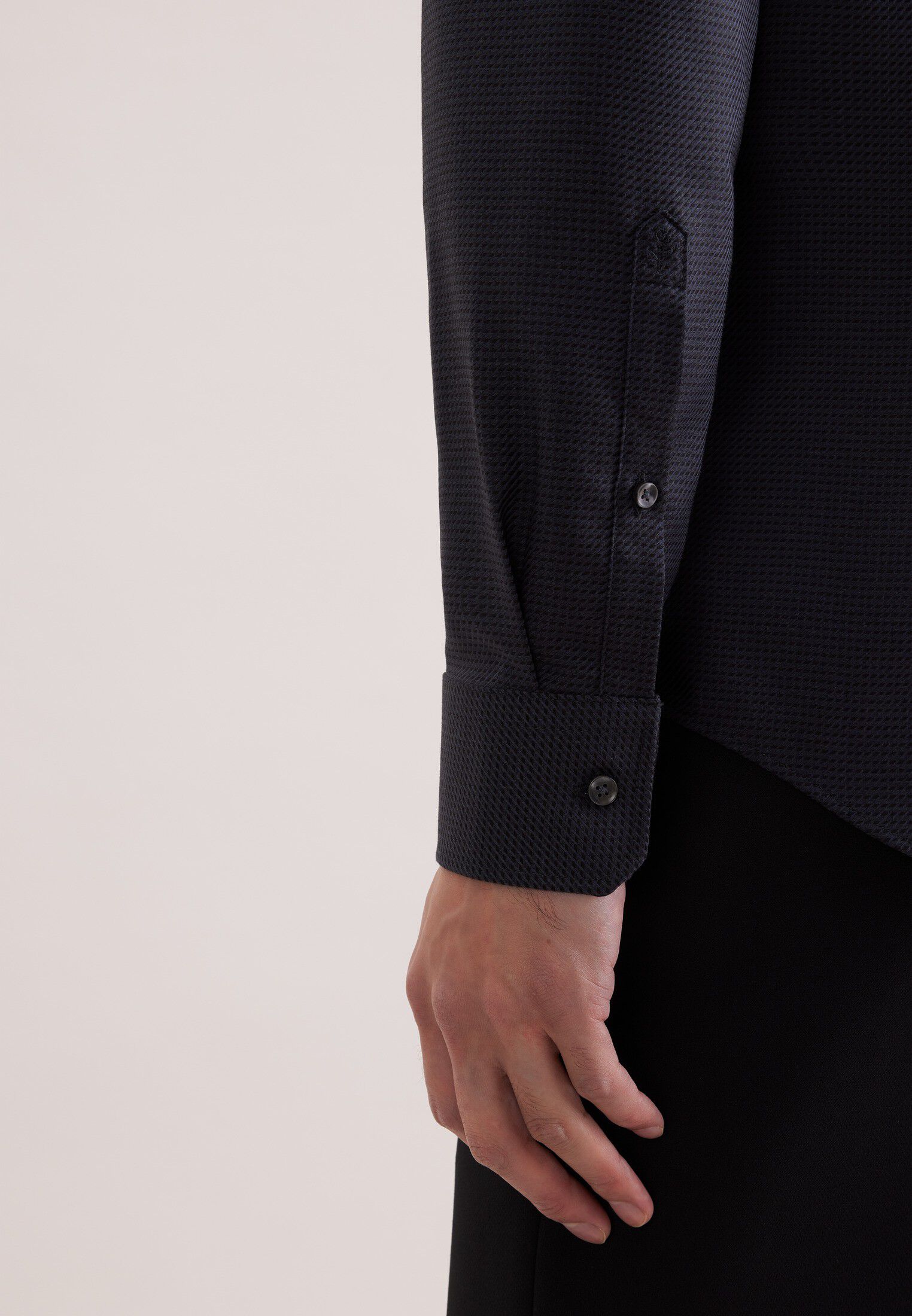 Business shirt Slim 1/1 Kent-Collar Structure